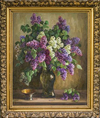 Кеслер Маргарита Леонидовна (1908 -1998). Букет сирени. 1950-е - 1960-е.