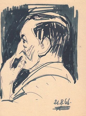 Антощенко-Оленев Валентин Иосифович (1900–1984).
Мужской портрет. 1966.