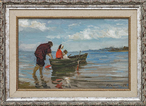 Голиков Василий Васильевич (1921–2003) Рижское море. Этюд. 1975.
