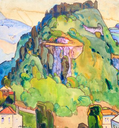 Адвадзе Вахтанг Николаевич (1919-2000). Горный пейзаж. 1967.
