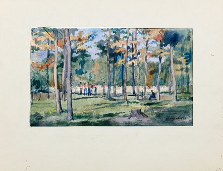 Незнайкин Иван Петрович (1916-1998). 
В парке. 1976.