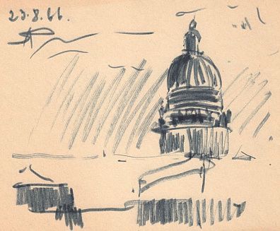 Антощенко-Оленев Валентин Иосифович (1900–1984).
Исаакиевский собор. 1966.