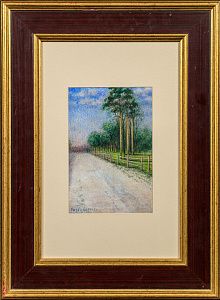 Розен Карл Иванович (1864-1934). (?).
Пейзаж с дорогой. 1903.
