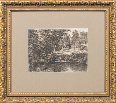 Шишкин Иван Иванович (1832-1899).
Пейзаж с мостиком. Последняя четверть XIX века.