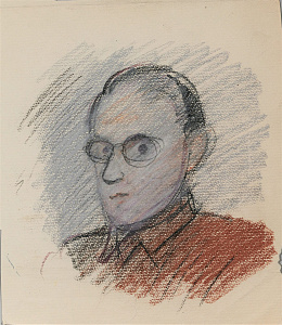 Лабас Александр Аркадьевич (1900-1983). 
Мужской портрет. 1950-е.