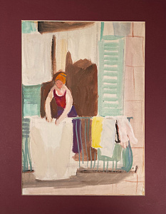 Расторгуев Евгений Анатольевич (1920-2009). Итальянское путешествие. Балкон. 1959.
