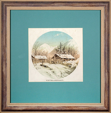 Антон фон Тайх (Teich). Зимний ландшафт. 1855.