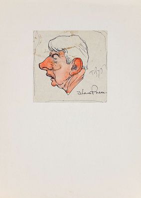 Зубченков Петр Петрович (1910-1978). Мужской профиль. Середина ХХ века.