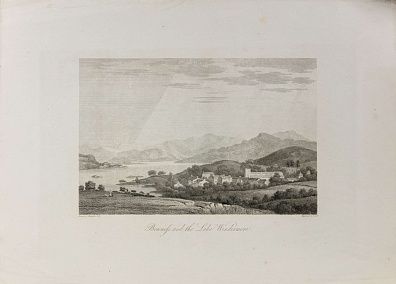 Джон Скотт (John Scott) (1774–1827). По рисунку Джозефа Фарингтона (Joseph Farington) (1747-1821). Вид на озеро Уиндермир. Начало XIX века.