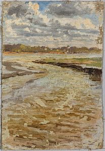 Гросицкий Сергей Николаевич (1876-1933). 
Река в разливе. 1910-е - 1920-е.