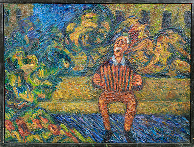 Кинкулькин Борис Исаакович (р.1961). 
Гармонист. 1986.