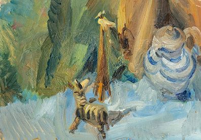 Тихомиров А.Я. (XX век). Игрушки. Натюрморт. 1968.