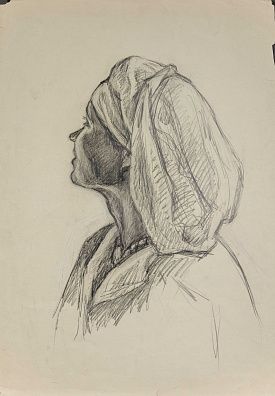 Эйгес Ольга Вячеславовна (1910-1996). Эскиз и макет плаката. 1950-е.