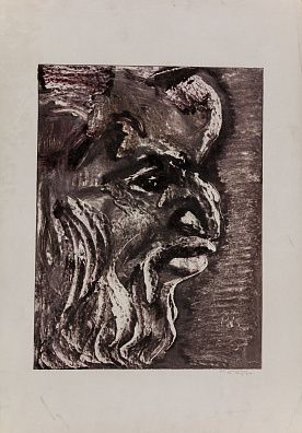 Барто Ростислав Николаевич (1902-1974).
Мужской профиль. 1969.