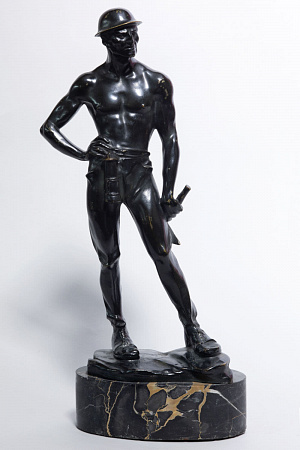 Скульптура «Шахтер». Европа. По модели скульптора Бруно Заха. 1920–1940-е гг.