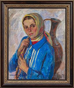 Власова Клара Филипповна (р.1926). 
По воду. 1960-е - 1970-е.