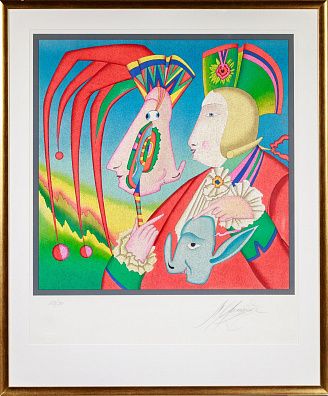 Шемякин Михаил Михайлович (р. 1943). Карнавальная маска. Серия "Карнавалы Санкт-Петербурга". 1980-е.