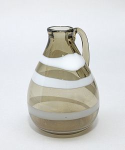 Кувшинчик с молочной нитью. СССР, стекольный завод "Неман" (?), 1960-70-е годы.