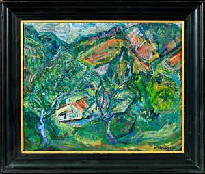Кремень Пинхус (Павел) (1890–1981) .
Домик в горах. 1940-е.