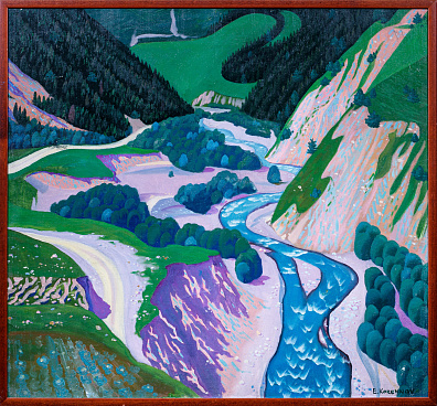 Кореннова Елена Викторовна (р.1960). Пейзаж. Грузия. 1988.