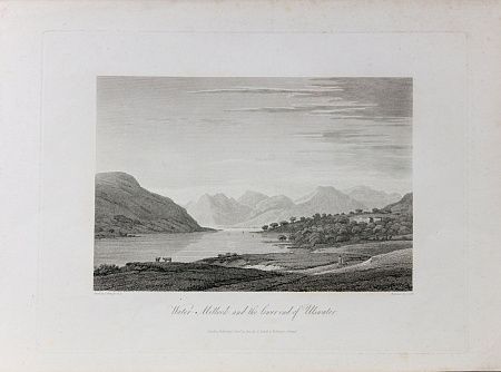 Джон Скотт (John Scott) (1774–1827). По рисунку Джозефа Фарингтона (Joseph Farington) (1747-1821). Уотер-Миллок и нижняя часть Аллсуотера. Начало XIX века.