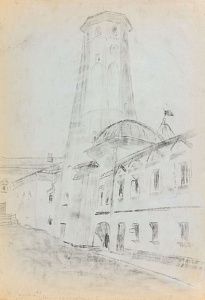 Неизвестный художник. Россия. Новгородский Кремль. Митрополичья башня. 1960-е - 1970-е.