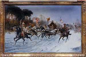 Баумгартнер-Стойлов Адольф-Константин (1850-1924). Казачья конница. Начало ХХ века.