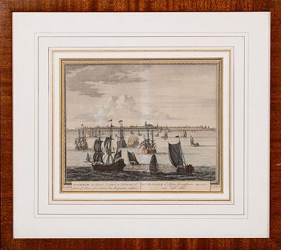 Питер Шенк-cтарший (Pieter Schenck - I) (1660-1711).
Вид Ротердама. Оттиск XIX века.