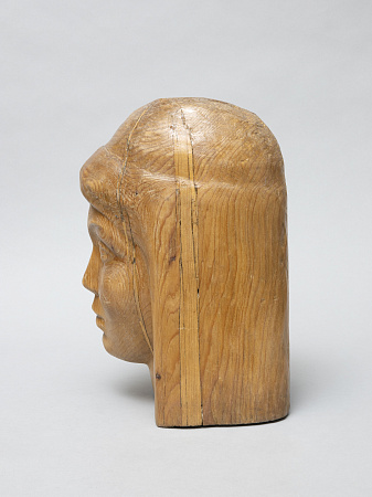 Скульптура "Головка девочки". СССР, скульптор Д.А. Поляков. 1983.