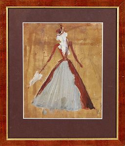 Волков Борис Иванович (1900–1970). Эскиз костюма для постановки оперетты И. Кальмана «Марица». 1930-е - 1940-е.