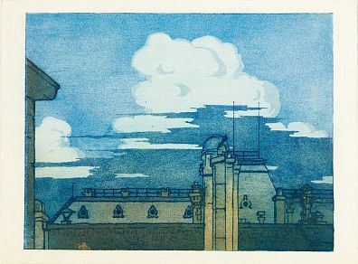 Фалилеев Вадим Дмитриевич (1878–1950). Облака над крышами. Первая четверть ХХ века.