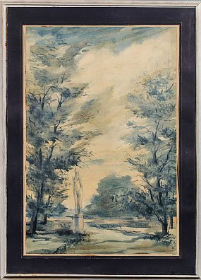 Неизвестный художник. Россия. В парке. 1980-е.