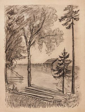 Якимченко Александр Георгиевич (1878-1929). Окраина села. 1926.