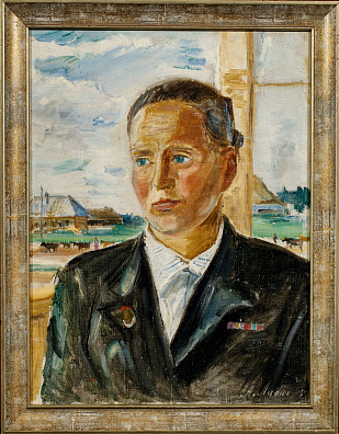 Лабас Александр Аркадьевич (1900-1983). 
Председатель колхоза. 1947.
