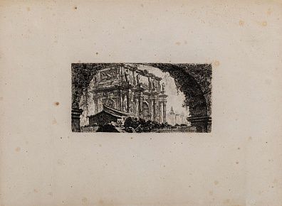 Пиранези Джованни Батиста (Piranesi Giovanni Battista) (1720-1778). Арка Константина в Риме. Лист из серии "Римские древности времен Республики и первых императоров". Около 1748.