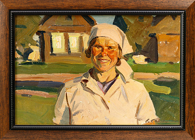 Самсонов Евгений Иванович (р.1926).Доярка. 1970.