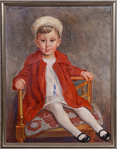 Эмиль Крупа-Крупинский (Emil Krupa-Krupinsky (Krupinski) (1872-1924). Портрет мальчика. 1921.