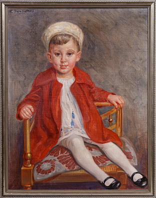 Эмиль Крупа-Крупинский (Emil Krupa-Krupinsky (Krupinski) (1872-1924). Портрет мальчика. 1921.