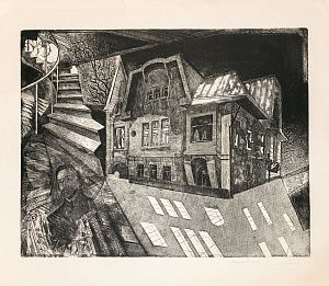 Мациевский Евгений Олегович (р.1945). Дом В. Брюсова. Цикл "Литературная Москва". 1989.