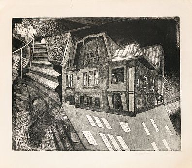 Мациевский Евгений Олегович (р.1945). Дом В. Брюсова. Цикл "Литературная Москва". 1989.