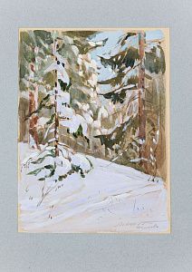 Маторин Михаил Владимирович (1901-1976).
Дорохово. Зима. 1975.