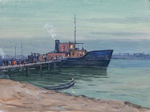 Дородницын Вениамин Павлович (1908-1984). На Москва реке. 1978.