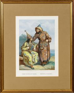 Густав-Теодор Паули (1817-1867).Киргизка и киргиз. 1861.
