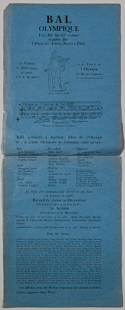 Гончарова Наталья Сергеевна (1881-1962).
Программа Олимпийского бала. 1924.