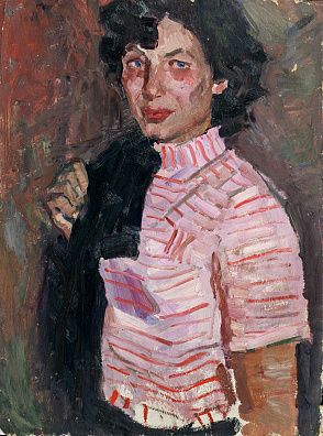 Алексеев Адольф Евгеньевич (1934-2000). Девушка в розовом. 1961.