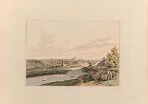 Роберт Боуэр (Robert Bowyer) (1758-1834). 
Смоленск. Вид на крепость со стороны Днепра. 1815.