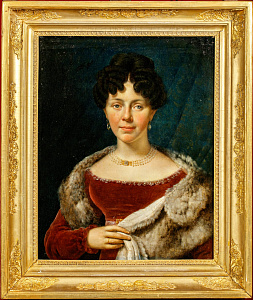 Александр-Жан Дюбуа-Драгоне (Alexandre-Jean Dubois-Drahonet) (1791-1834). 
Женский портрет. Первая половина 1820-х.