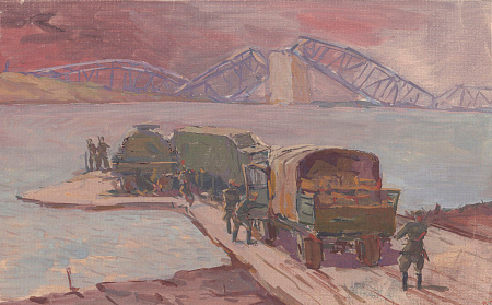 Дородницын Вениамин Павлович (1908-1984). 
Переправа. 1940-е.