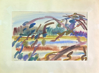 Григорян Арцвин Гайкович (1935-2012). Пейзаж. 1980-е.