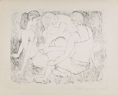 Назаров Константин Борисович (1933-1981). После игры. Серия "Спорт". 1974.
